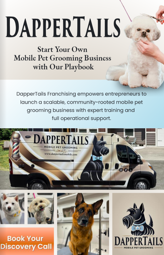 DapperTails Mobile Pet Grooming Built By Groomers Launches Nationwide Franchise Opportunity