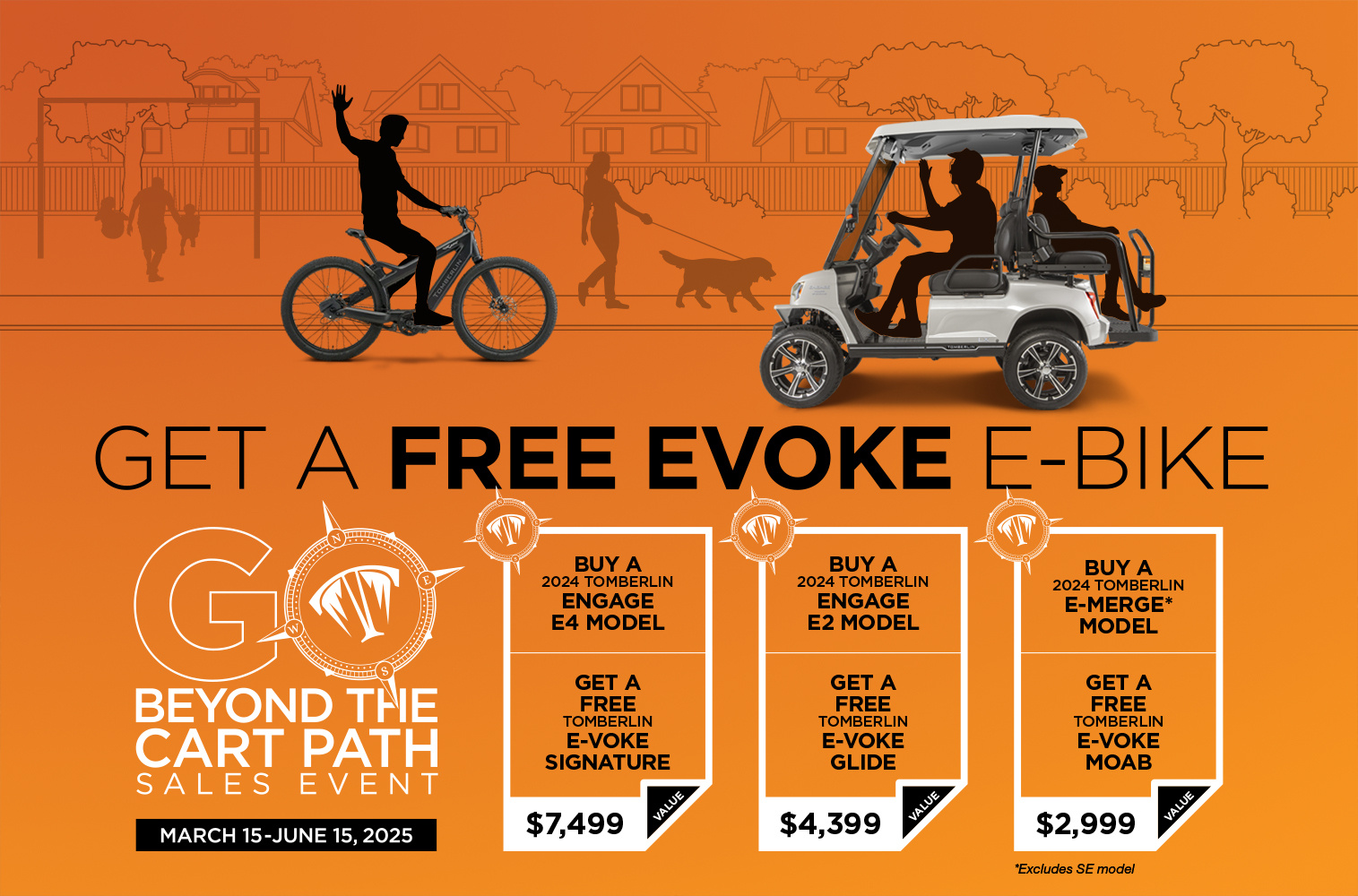 	Tomberlin Announces “Go Beyond the Cart Path” Sales Event – Free Evoke E-Bike With Purchase